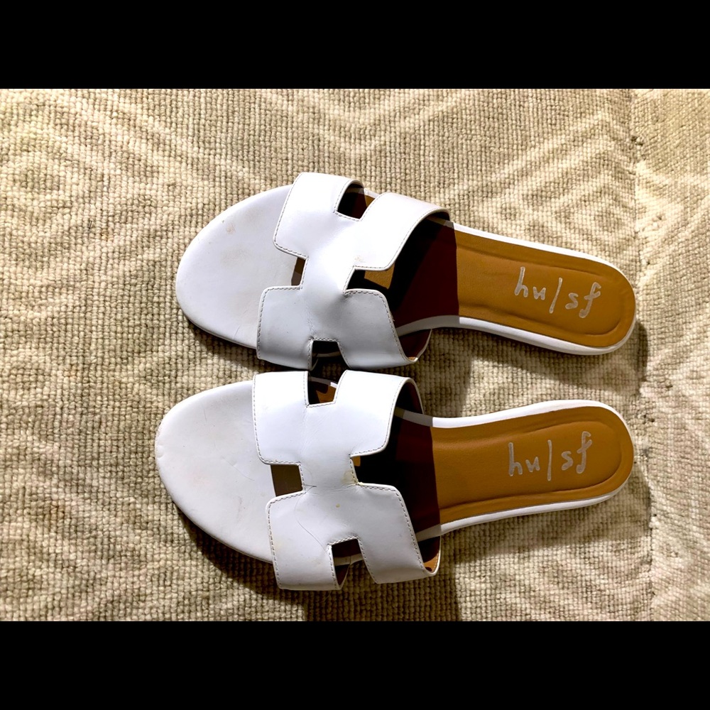 Imitation Hermes white sandals